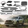 Compatible Exterior Accessories for 2020 Toyota RAV4: Window Trim, B-Pillar, Grille, Fuel Cap, Rear Wiper, and More.