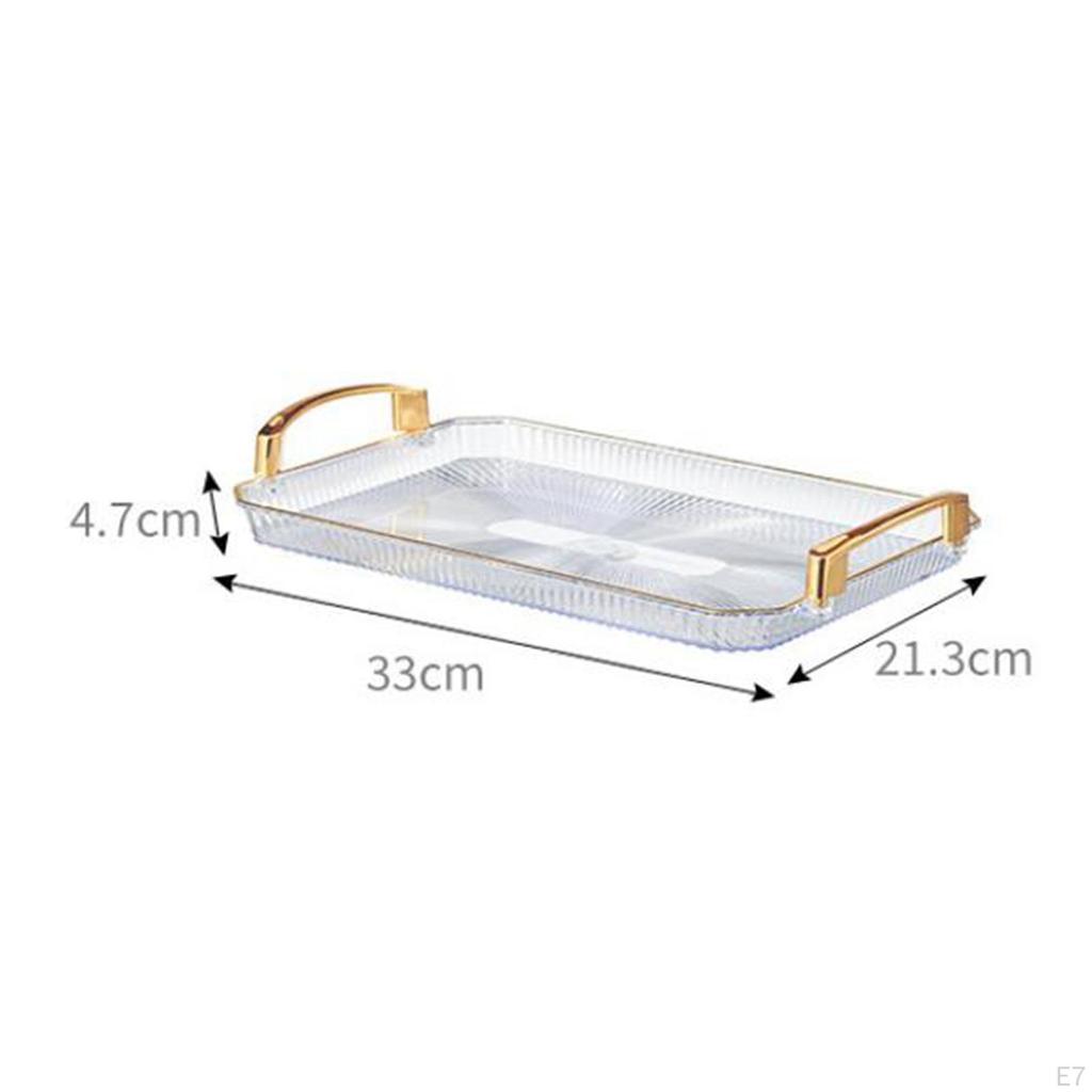 Элегантный сервировочный поднос с ручками для использования дома и в офисе