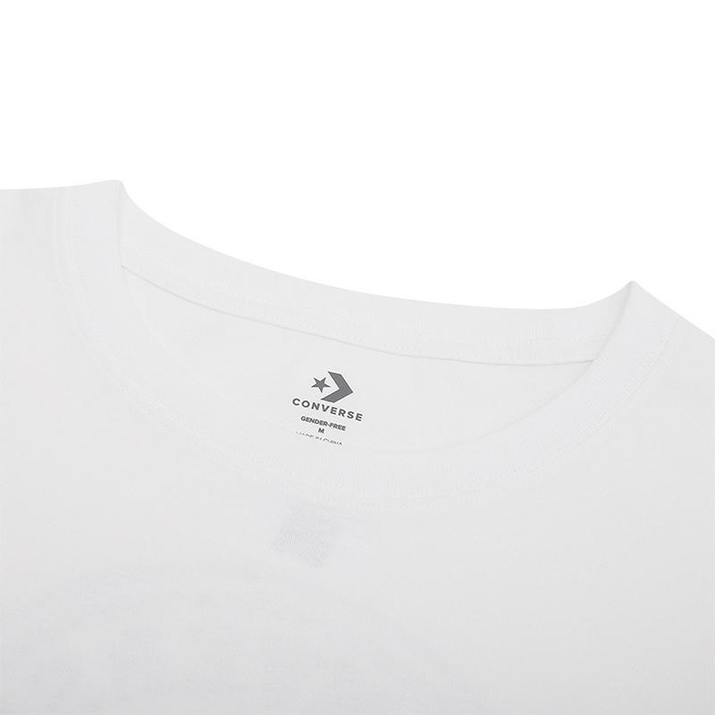 Новая футболка Converse SS25 Унисекс Белая 10028730-A01