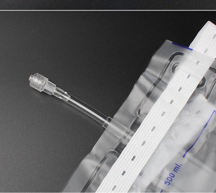 500ml Pet Urine Collection Bag with Anti-Reflux Tube - Disposable Cat & Dog Catheter