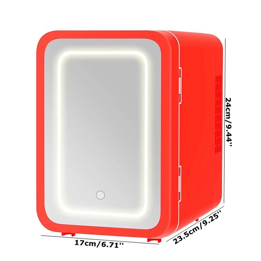 6л мини-холодильник с зеркалом, косметический холодильник, холодильник для фруктов, напитков, маленький холодильник, студенческий общежитие, холодильник