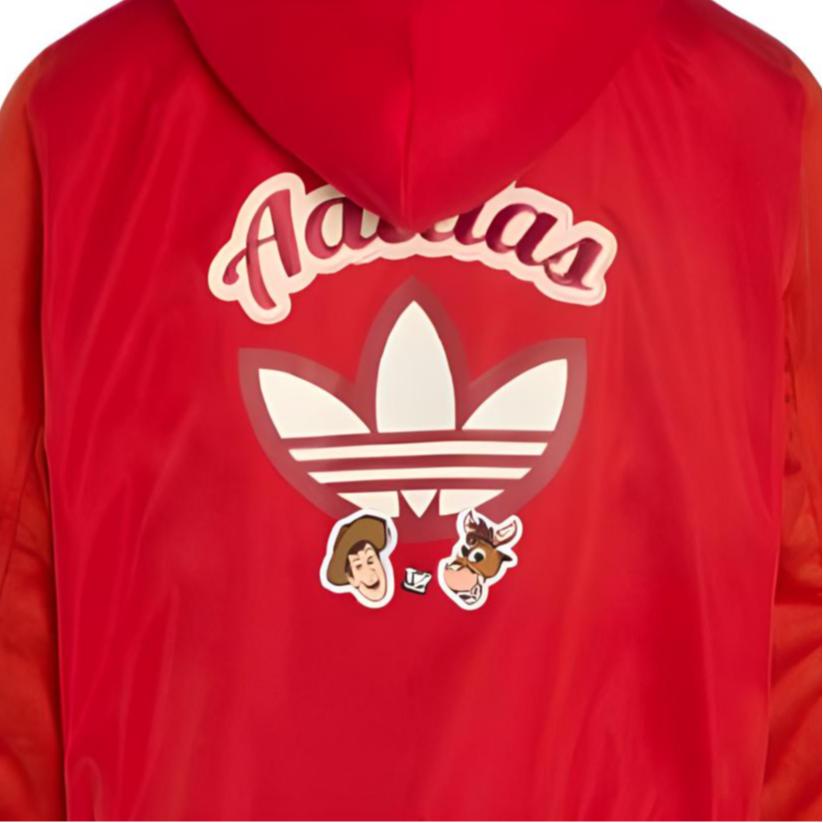 adidas Originals X Disney Коллаборация Хлопковая куртка Осень/Зима 25 История игрушек С капюшоном Теплая на молнии Детские Детские куртки KS8214