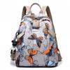 Anti-thief Feather Butterfly Print Backpack Female Oxford Cloth Waterproof Travel Casual Schoolbag Brand Ladies Large Capacity Backpack for Teenagers