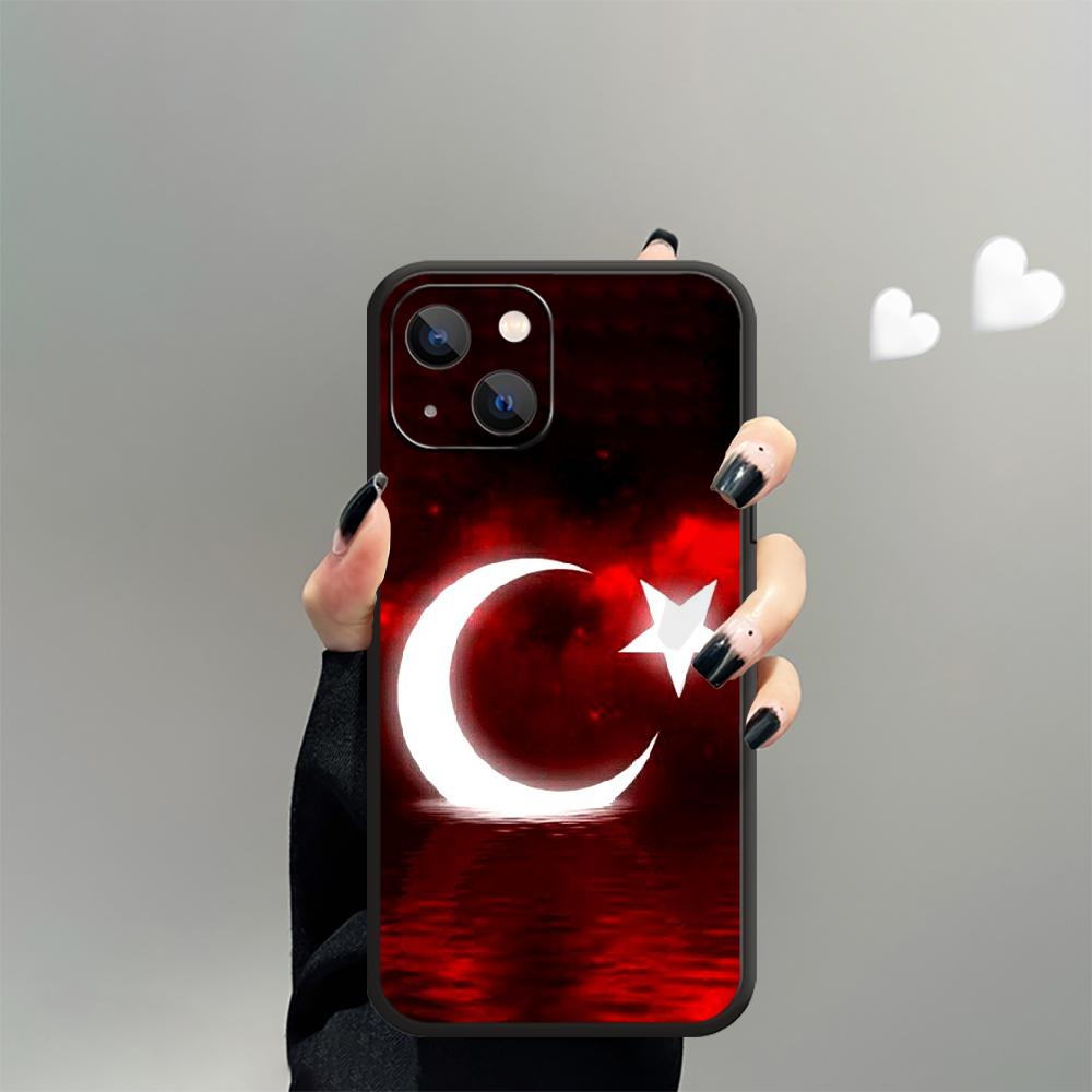 Чехол для телефона с турецким флагом Турции для iPhone Samsung Galaxy Redmi Xiaomi Oppo OnePlus Note SA 7 8 9 10 11 12 13 14 20 21 22 23 53 54 Pro Max Plus Ultra