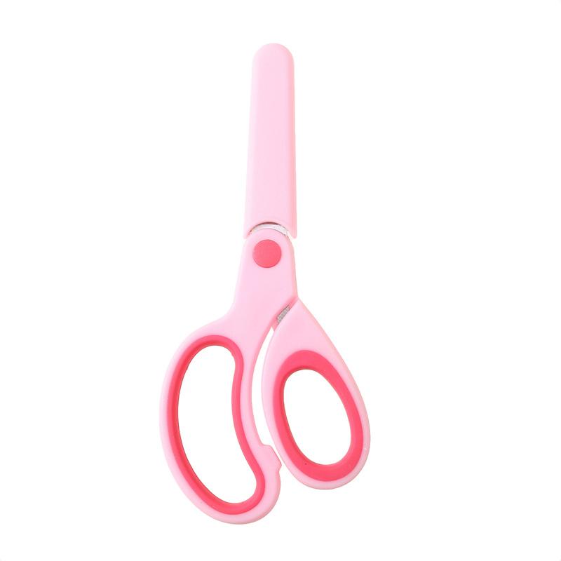 Left-handed Scissors Student Stainless Steel Colorful Cute Scissors Children's Small Scissors Simple Safety Office Scissors