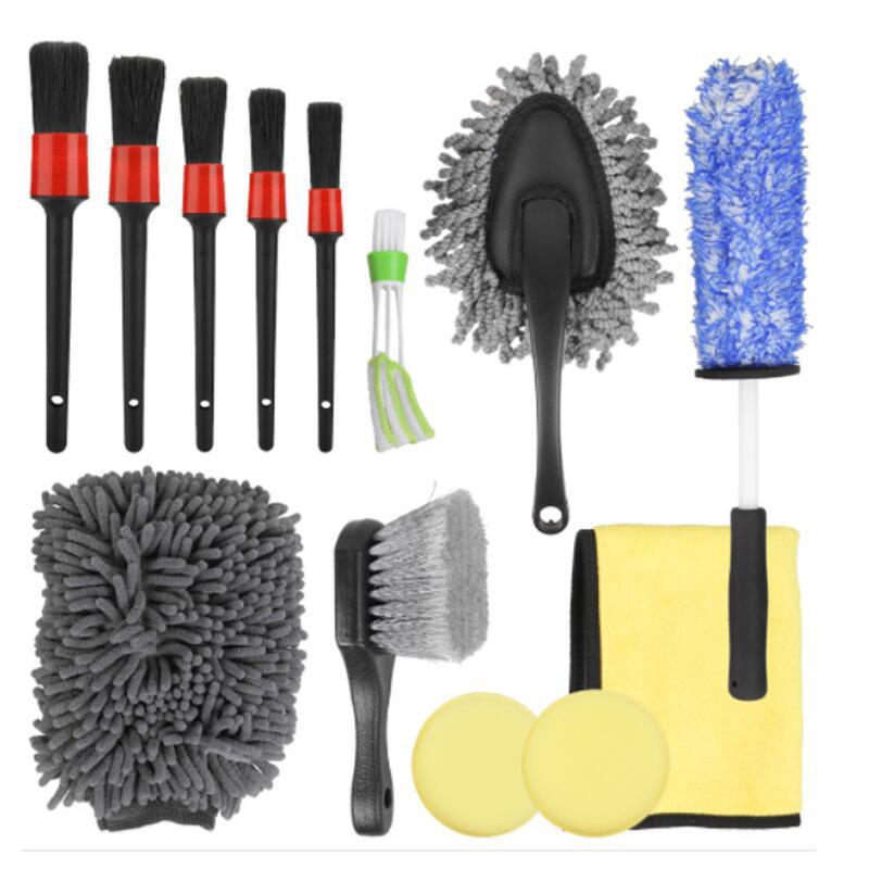 Набор из 15 щеток для чистки воздуховодов и щелей автомобиля