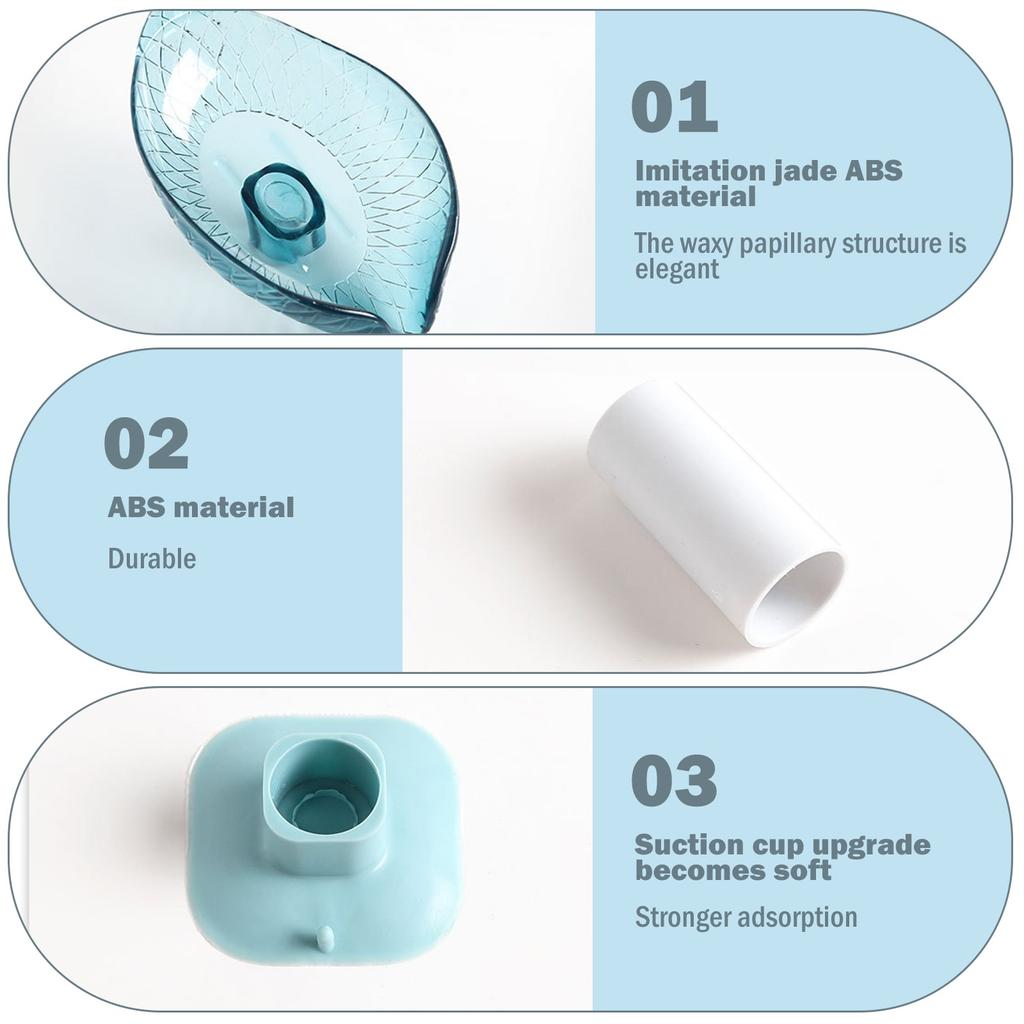 Держатель для мыла в форме листа, держатель для мыла на присоске для ванной комнаты, мыльница для душа, держатель для мыла, поднос для хранения, контейнер для мыла