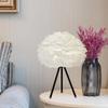 Soft Decorative Feather Lamp Shade Nordic Style Pendant Light Shade  Bedside Table Lamp