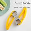 Banana-cutting Artifact Stainless Steel Slicer Food Grade Fruit Knife Ham Sausage Slicer Fruit Platter Tools  Kitchen Gadgets
