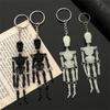Multi-joint Fashion Jewelry Korean Car Keychains Skull Keychain Skeleton Keyring Luminous Keyring