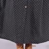 Plaid Dress Women's New Autumn and Winter Plus-size Loose Retro Over Knee Meat Cover Black Mid-length Dress