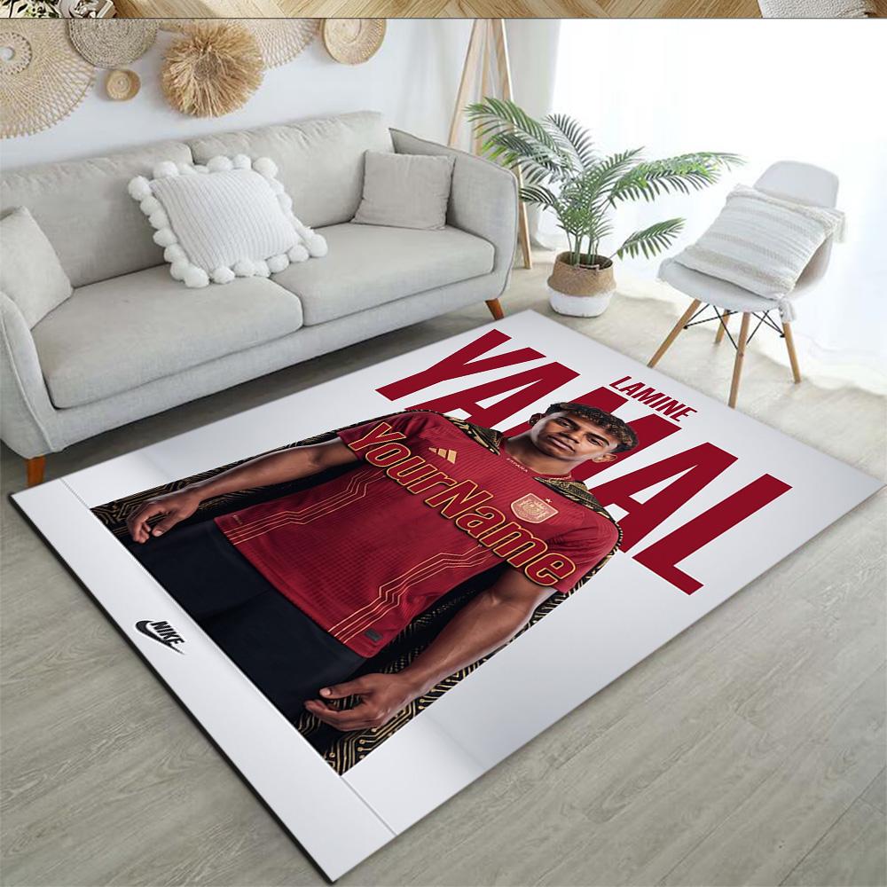 Lamine Yamal 7 Customizable Name Carpet Perfect for Bedrooms Hallway Living Rooms Entryway Antislip Carpet Decorate Offices Wedding Party Gift