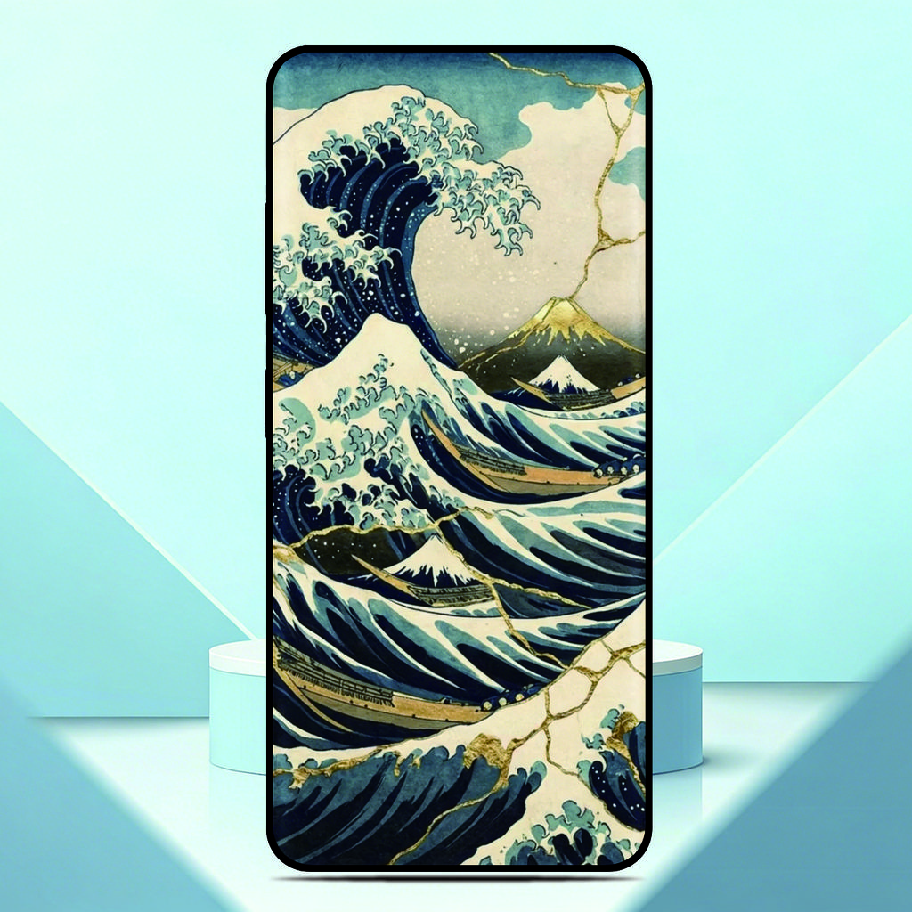 Wave off Kanagawa Phone Case For Motorola Moto G86 Power 5G Painted Back Cover For Moto G75 TPU Soft Fundas Customized Photo