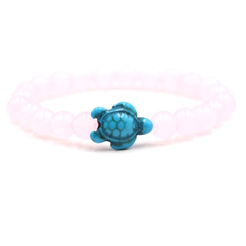 Браслеты из натурального камня Blue Turtle и Green Geometric - унисекс и в индивидуальной упаковке