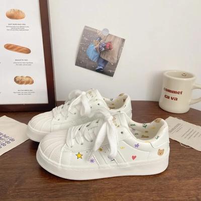 Мода 2024 года, новые весенние спортивные кроссовки для бега, белые массивные кроссовки, женская обувь, лоферы на платформе, на шнуровке, на плоской подошве, трендовая повседневная вулканизированная обувь