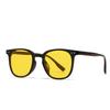  New Fashion Square Sunglasses Women Shades UV400 Retro Gradient Men Black Yellow Rivets Sun Glasses
