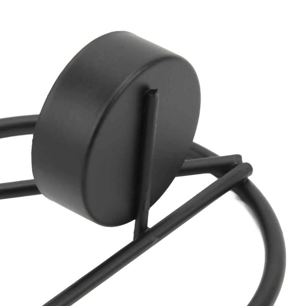 Easy To Clean Tealight Candle Holder Black Color Metal Candle Holder Fireplace Decor