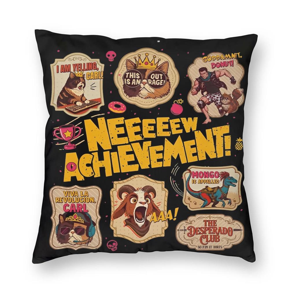 Mongo Is Appalled Pillowcase Printed Polyester Cushion Cover Decorative Dungeon Crawler Carl Throw Pillow Case Cover Home Zipper