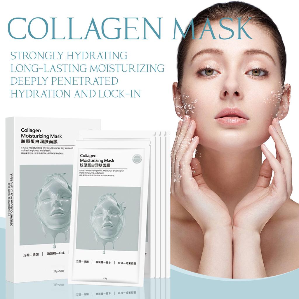 Увлажняющая коллагеновая маска, увлажняющая и увлажняющая маска, сплит-отбеливающая и глубокая маска против морщин.6 мл