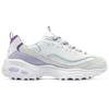 Skechers DLites 1.0 Молочный Чай Медвежья Кожа Комфорт Универсальные Амортизация Средняя Высота Папины Кроссовки Женские Кроссовки Фиолетовый Белый 896264-WLVB