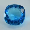 23.30 Ct Lab-Created Cushion Ocean Blue Aquamarine   Loose Gemstone A++