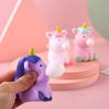 Мультяшный Единорог Мягкая Игрушка Плюй Пузыри Милое Животное Мяч Мягкий Липкий Сквиши Снятие Стресса Сжимаемый Мяч Сенсорный Фиджет Забавная Игрушка