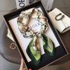Silk scarf silk square scarf high-end sense thin women's yarn scarf temperament printed neck protection decorative scarf scarf scarf