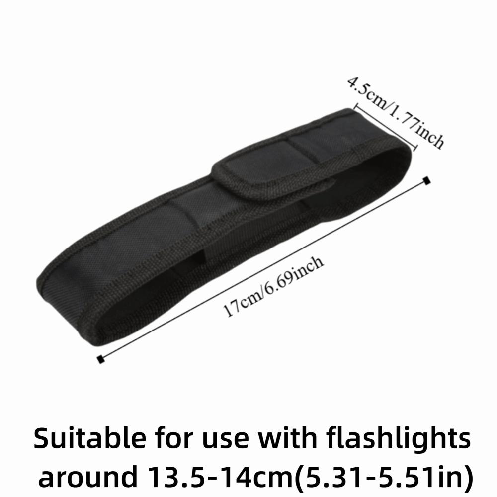 3 Pcs Heavy Duty Flash Light Belt Pouch Flashlight Molle Pouch Security Patrol Gear