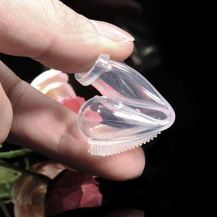 Силиконовая зубная щетка на палец для питомца / ребенка Тедди Собаки и кошки и детская щетка Уход за зубами Чистка Многоразовая Принадлежности для груминга питомцев