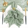 Cheesecloth Napkin 20x20 Inches Bohemian Napkin Washable Rustic Gauze Dinner Napkin for Wedding Bridal Shower Dinner Party Decor