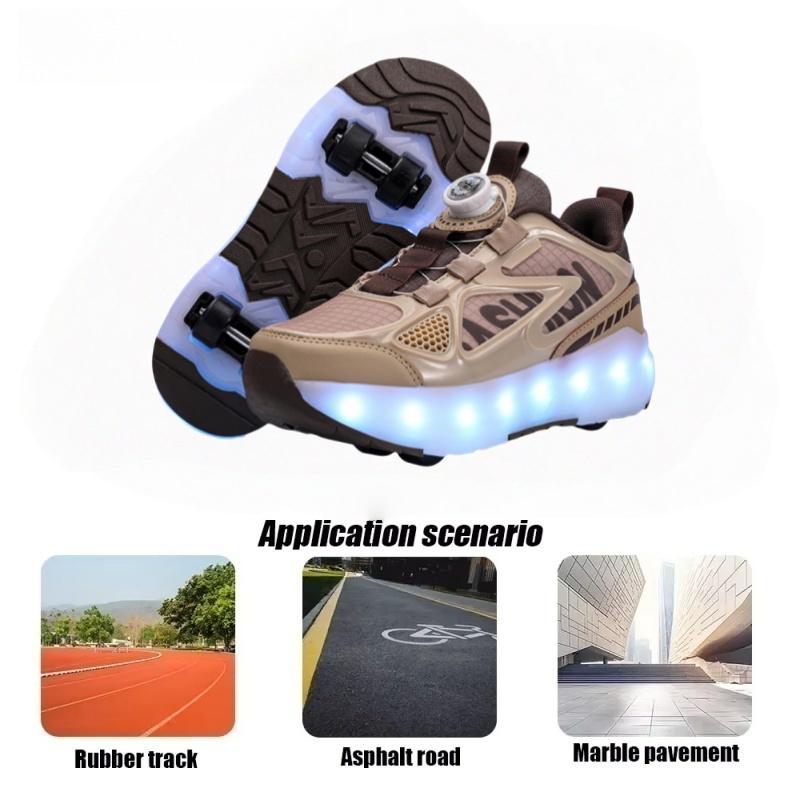 Luminous Children's Roller Skates Quadruple Wheel Summer Boys Girls Sports Shoes Detachable Wheels For Students