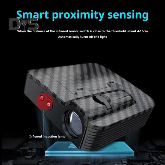 2 шт. Автомобильные светодиодные дверные фонари с инфракрасным датчиком, улучшенная видимость, универсальные, простые в установке, работающие от аккумулятора, автомобильные светодиодные дверные фонари