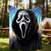 1 шт. Плед Scream для улицы, легкий, фланелевый, мягкий и теплый, для использования в любое время года, для дивана, улицы, кемпинга, гостиной, офиса, стула