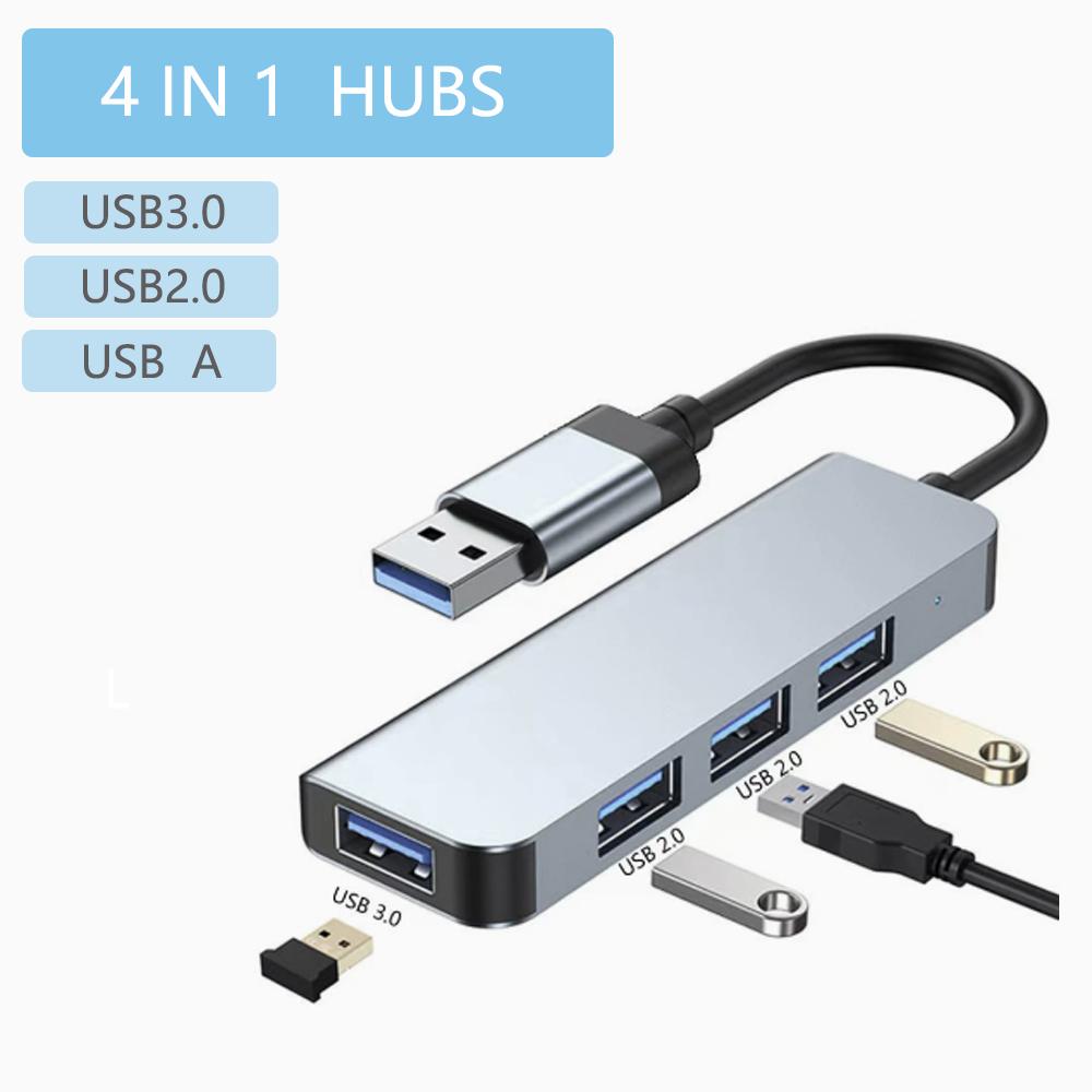 USB-концентратор USB-разветвитель 8-в-1 7-в-1 7-в-2 3-в-1 USB-удлинитель с 4 портами USB 1 портом USB-C считывателем карт TF/SD аудиовыходом Совместимый
