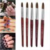 Pro Kolinsky Acrylic Nail Art Brush Manicure Powder Wood Handle Manicure Tool