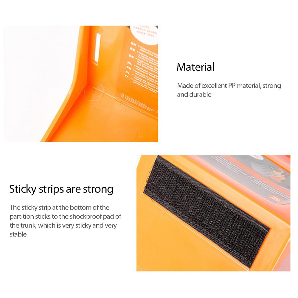 Автомобильные принадлежности Автомобильный органайзер для хранения на заборе Прочный ящик для хранения в багажнике автомобиля Аксессуары для салона автомобиля Оранжевый виброустойчивый держатель для устройств