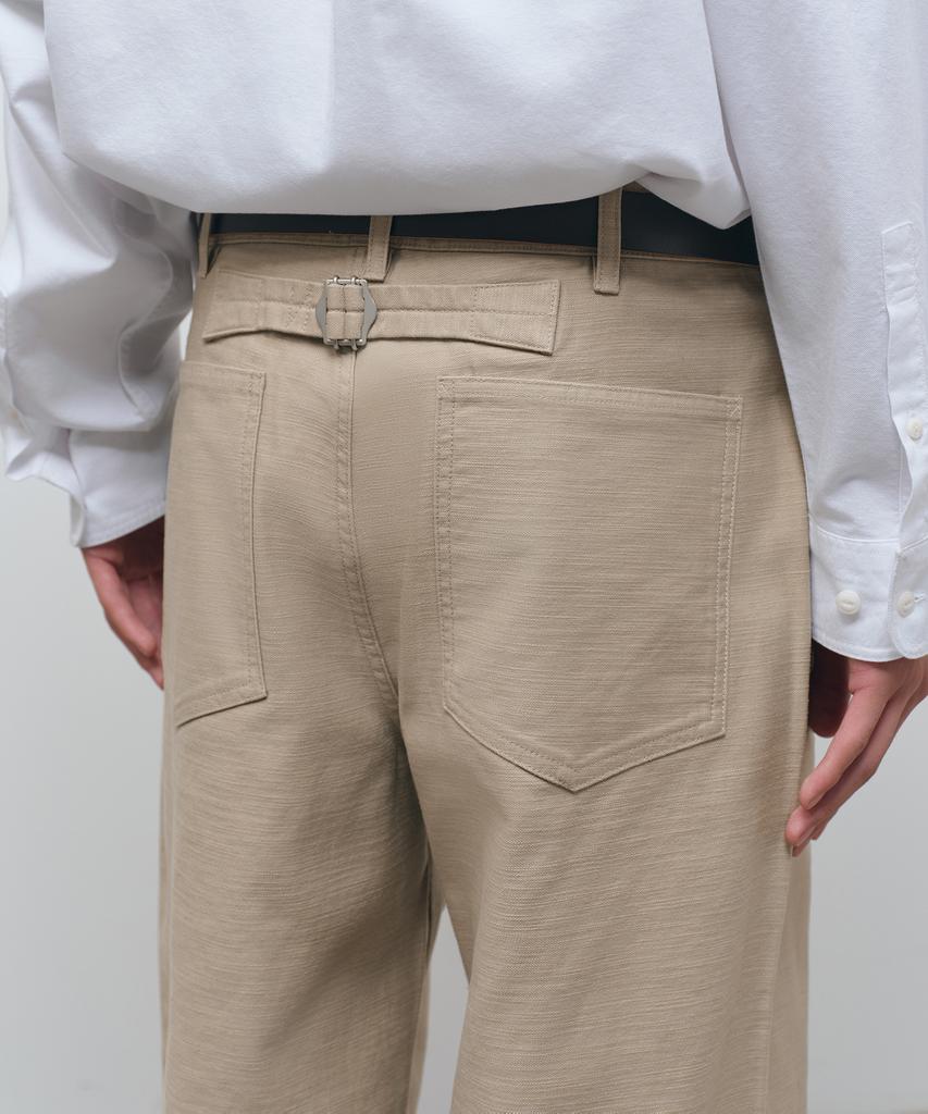 MUSINSA STANDARD Back Satin Baker Pants [Beige]