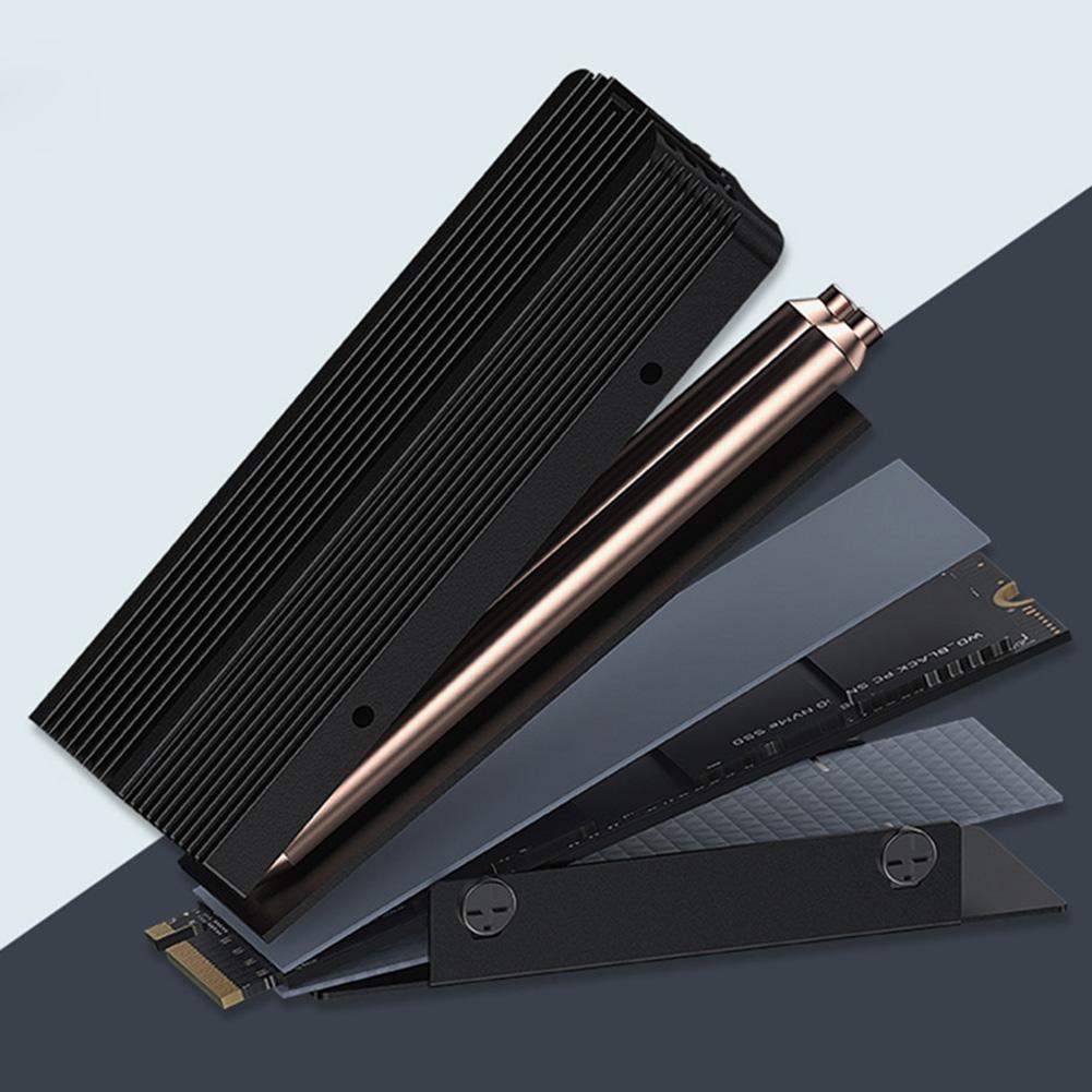 Радиатор M.2 SSD с термопрокладкой из силикона Кулер M.2 SSD Радиатор твердотельного накопителя для M.2 NVMe 2280 SSD