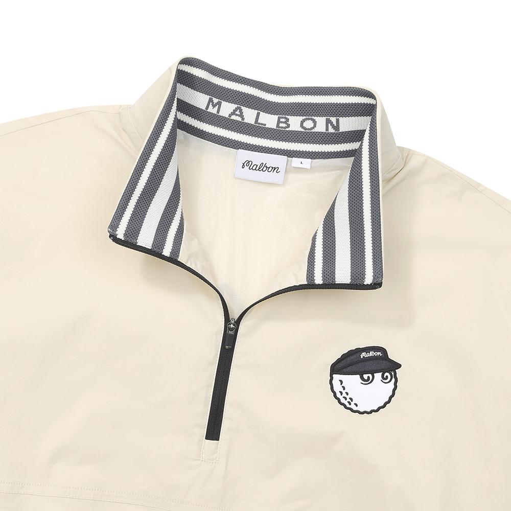MALBON GOLF Bucket Membrane Anorak Cream (Man)
