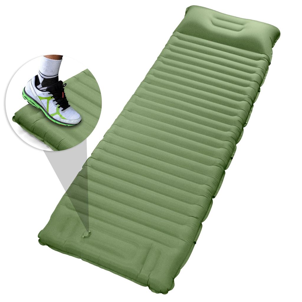 Inflatable Sleeping Pad Extra Thick 4 Inch Sleeping Pad Mat Air Mattress with Built-in Pump for