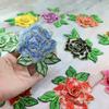 DIY Handmade Embroidery Flower Patch Polyester Fiber Floral Patches Embroidery Repair Patch  Jeans