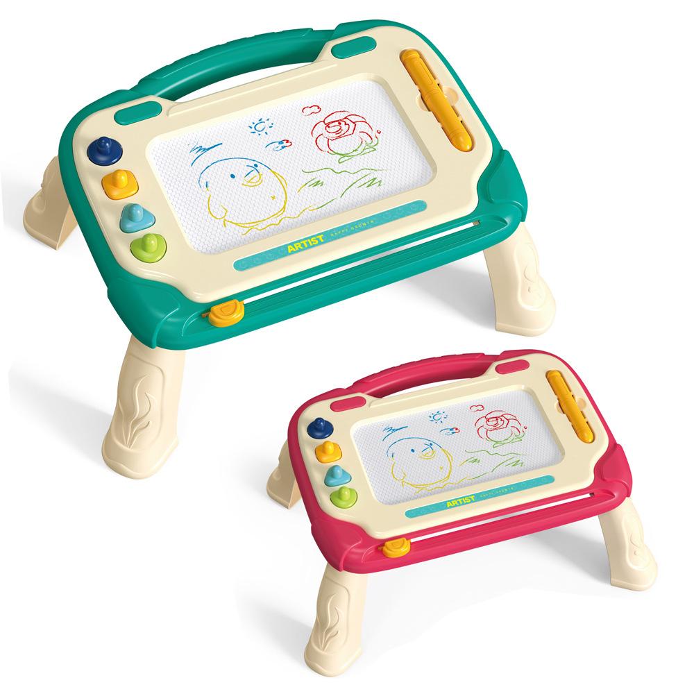 Children'S Magnetic Drawing Board Color Scribbling Board Toddler Baby Erasable Magnetic Writing Board Bracket Toy