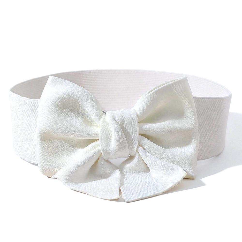 Wide Waist Belt Solid Color Dress Belt Bowknot Waist Straps For Dress Decorate Clothes Accessories