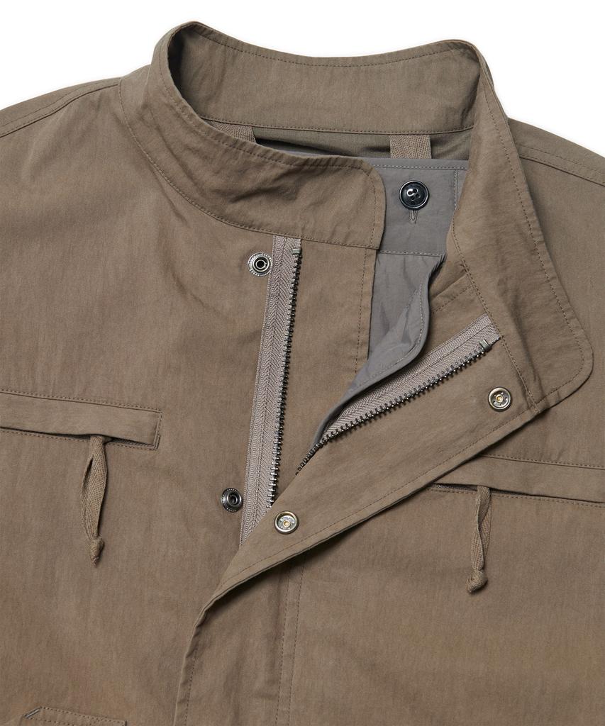 Nomanual Patched Emblem Parka - Washed Brown