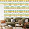 Colorful retro geometric pattern wallpaper for living room and bedroom 50x1000