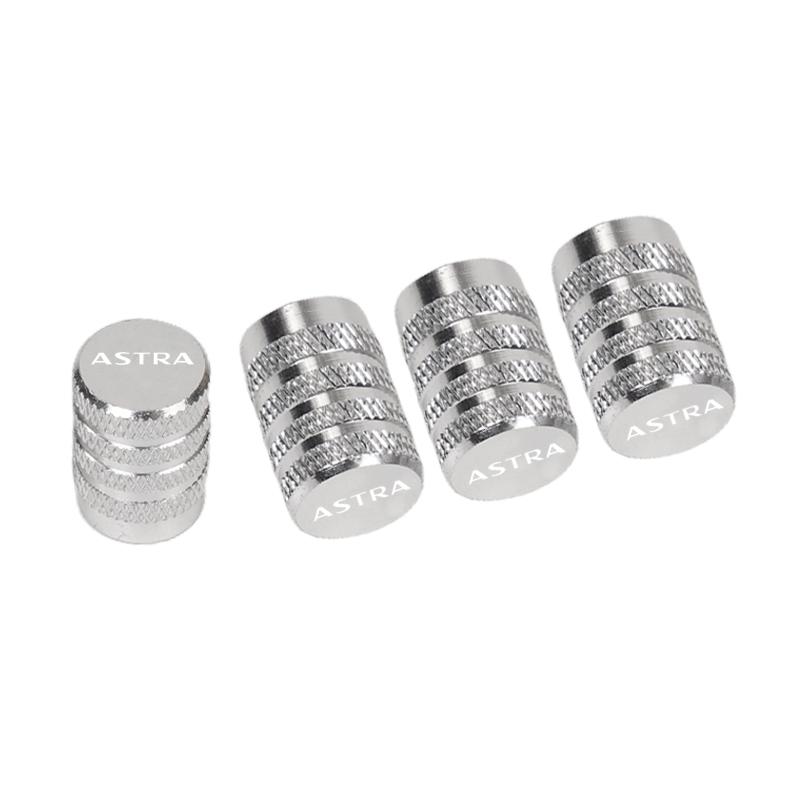 BBEY1 4pcs Car CNC Aluminum Tire Valve Air Port Stem Cover Caps For Opel Astra Accessories