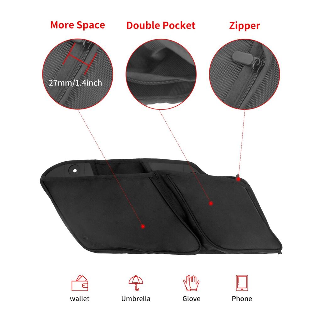 Мотоциклетная седельная сумка, настенный органайзер для хранения, сумка для инструментов на молнии для Harley Touring Road Street Electra Tri Glide FLHX 14-2021