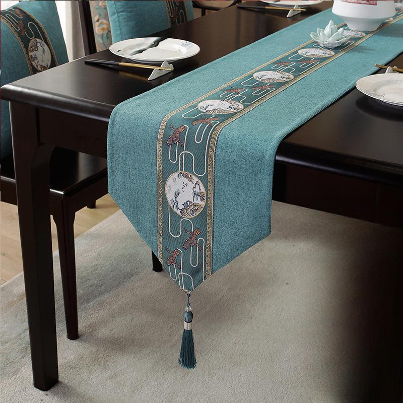 Водонепроницаемый новый китайский стиль настольный флаг чайная церемония дзен чайный коврик чайный стол ткань длинная полоса скатерть китайский стиль скатерть