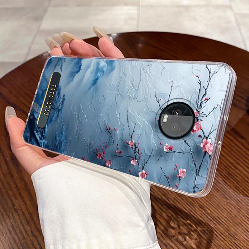 Гелевый чехол для Motorola Moto Z3 Play Funda Coque Прозрачный силикон Мягкий ТПУ Задняя крышка Милый Котик Кролик Сердце Защитный чехол Capa