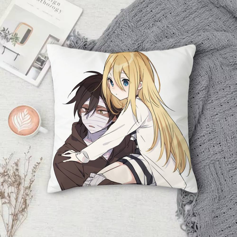 AAngels of Death Doublesided Printed Square Decorative Cushion Cover for Sofa Living Room Home Decor
